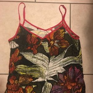 Eight Sixty brand silk floral shirt size large